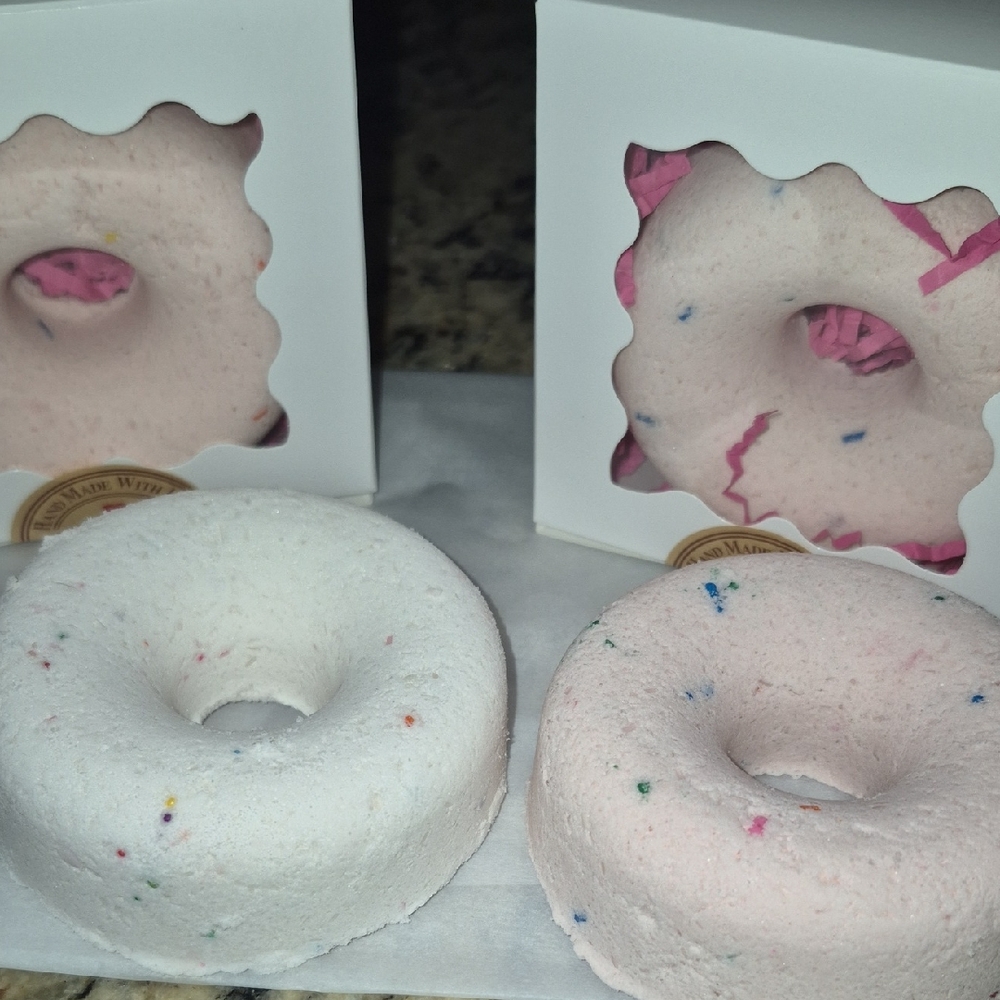 Luxury Bath Bomb Donuts -Handcrafted